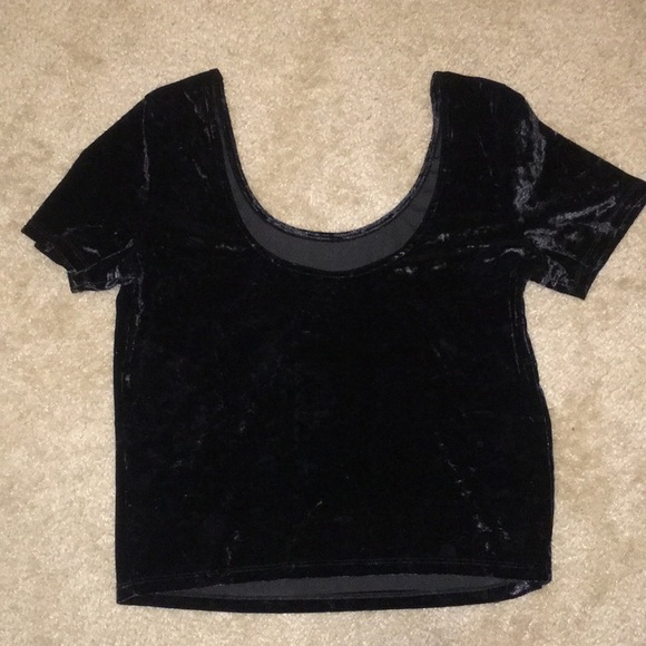 Black suede blouse - Picture 2 of 2